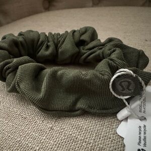 Lululemon Olive Green uplifting scrunchie
